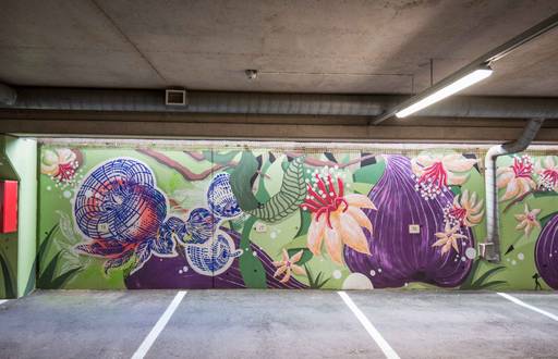 Paintings in Ruukkupark parking hall (2020)