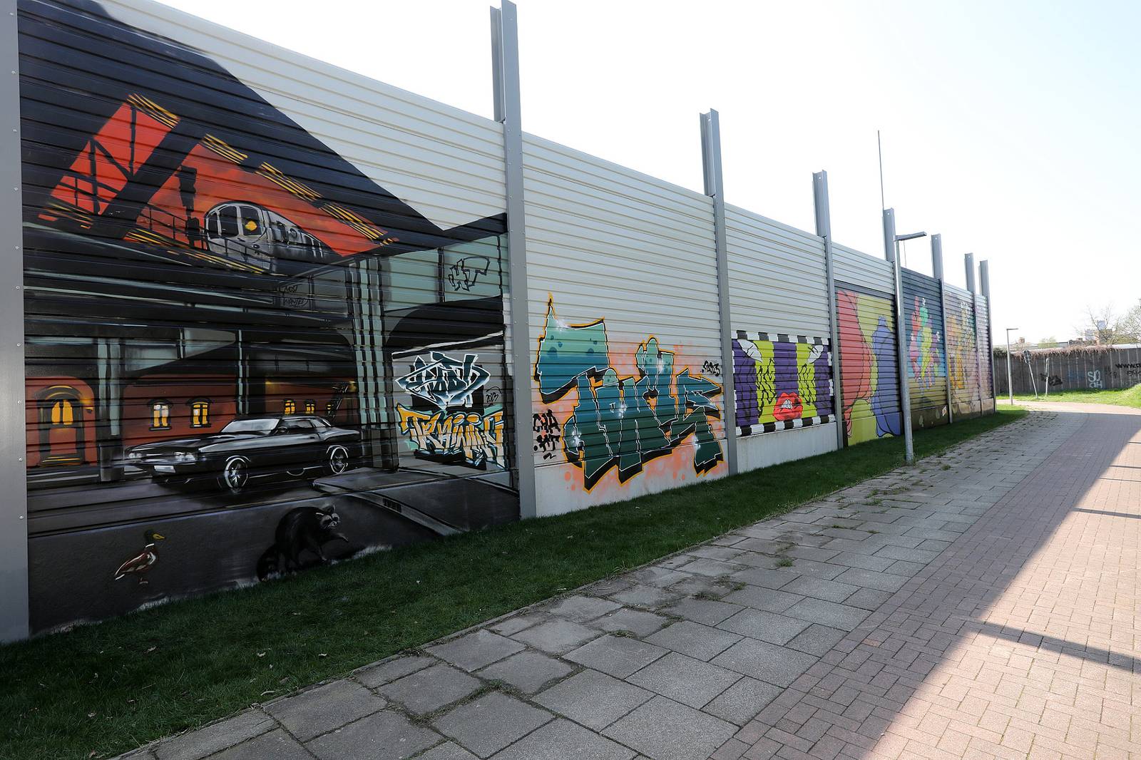 &mdash;Lärmschutzwand Betriebshof BSAG Gröpelingen